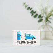 Carte De Visite Smart Car Logo | Charging Station | Technology (Debout devant)