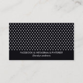 Carte De Visite SMART SIMPLE SPOT mini pochette point gras noir bl (Dos)