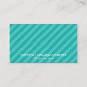 Carte De Visite SMART SIMPLE SPOT strié motif tendance Jade vert (Dos)