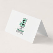 Carte De Visite smartphone avec panneau de facture d'un dollar (Devant)