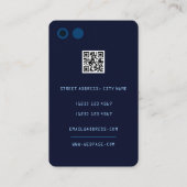 Carte De Visite Smartphone couleur monoton faux look bleu (Dos)