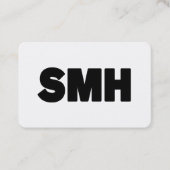 Carte De Visite SMH | Écart de texte (Devant)