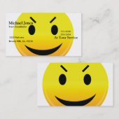 Carte De Visite Smilie font face au mal (Devant / Derrière)