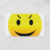 Carte De Visite Smilie font face au mal (Dos)
