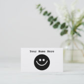 Carte De Visite Smilie noir (Debout devant)