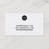 Carte De Visite Smilie noir (Dos)
