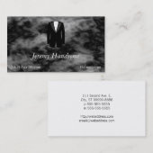 Carte De Visite Smoking noir (Devant / Derrière)