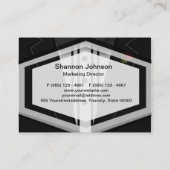 Carte De Visite Smoking noir avec la cravate d'arc (Dos)