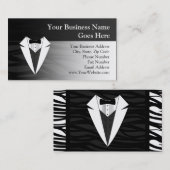 Carte De Visite Smoking noir/blanc (Devant / Derrière)