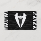 Carte De Visite Smoking noir/blanc (Dos)