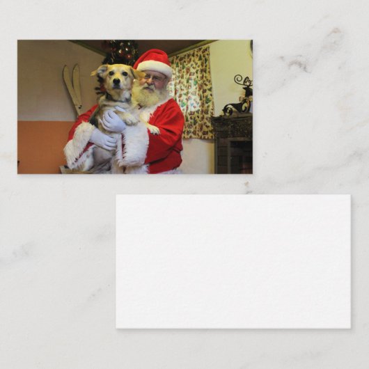 Carte De Visite Smoochie rencontrant Père Noël (Devant / Derrière)
