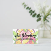 Carte De Visite Smoothie à mélange sain | Illustrations de fruits (Debout devant)