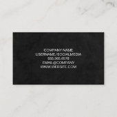 Carte De Visite Smoothie aux fruits verts (Dos)