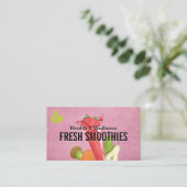 Carte De Visite Smoothie Drink and Fruits (Debout devant)