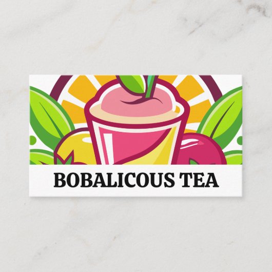 Carte De Visite Smoothies aux fruits | Restaurant (Devant)