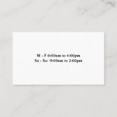 Carte De Visite Smoothies de fruits de santé Boissons (Dos)