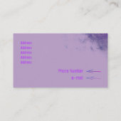 Carte De Visite Smudge Lilac Grunge vintage (Dos)