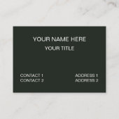 Carte De Visite Snacks indiens Dhokla Petit déjeuner (Dos)