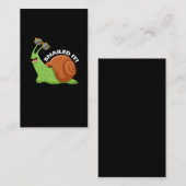 Carte De Visite Snail lent avec lunettes de soleil Ventilateur de (Devant / Derrière)