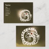 Carte De Visite SNAKE DRAGON AGATE violet blanc rouge gris (Devant / Derrière)