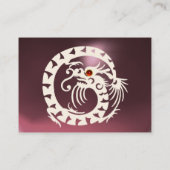 Carte De Visite SNAKE DRAGON AMÉTHYST violet blanc rose rouge (Dos)