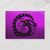 Carte De Visite SNAKE DRAGON AMÉTHYST violet rouge (Dos)