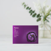 Carte De Visite SNAKE DRAGON AMÉTHYST violet rouge (Debout devant)