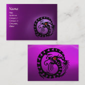 Carte De Visite SNAKE DRAGON AMÉTHYST violet rouge (Devant / Derrière)