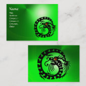 Carte De Visite SNAKE DRAGON EMERALD, Beauté, Salon, Spa de jour (Devant / Derrière)