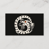 Carte De Visite SNAKE DRAGON Rouge rubis, noir blanc violet Imagin (Dos)