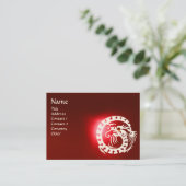 Carte De Visite SNAKE DRAGON RUBY noir et blanc rouge (Debout devant)