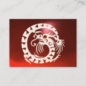 Carte De Visite SNAKE DRAGON RUBY noir et blanc rouge (Dos)