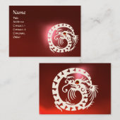 Carte De Visite SNAKE DRAGON RUBY noir et blanc rouge (Devant / Derrière)
