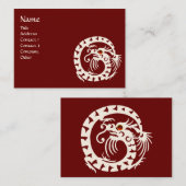 Carte De Visite SNAKE DRAGON RUBY noir et blanc rouge (Devant / Derrière)