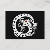 Carte De Visite SNAKE DRAGON RUBY noir et blanc rouge, papier perl (Dos)
