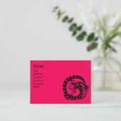 Carte De Visite SNAKE DRAGON RUBY noir et blanc rouge rose (Debout devant)