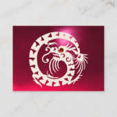 Carte De Visite SNAKE DRAGON RUBY noir et blanc rouge rose (Dos)
