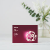 Carte De Visite SNAKE DRAGON RUBY noir et blanc rouge rose (Debout devant)