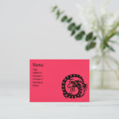 Carte De Visite SNAKE DRAGON RUBY noir et blanc rouge rose (Debout devant)