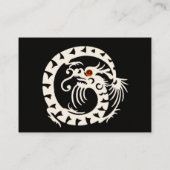 Carte De Visite SNAKE DRAGON RUBY noir et blanc rouge rose (Dos)