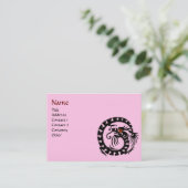 Carte De Visite SNAKE DRAGON RUBY noir et blanc rouge rose (Debout devant)