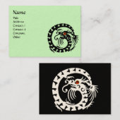 Carte De Visite SNAKE DRAGON RUBY noir et blanc rouge vert (Devant / Derrière)
