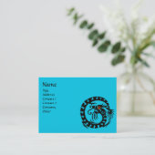 Carte De Visite SNAKE DRAGON RUBY noir et blanc rouge violet (Debout devant)