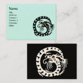 Carte De Visite SNAKE DRAGON RUBY noir et blanc rouge violet (Devant / Derrière)