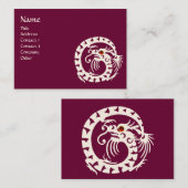 Carte De Visite SNAKE DRAGON RUBY rouge violet (Devant / Derrière)