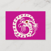 Carte De Visite SNAKE DRAGON RUBY violet blanc rouge violet (Dos)