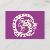 Carte De Visite SNAKE DRAGON RUBY violet blanc rouge violet (Dos)