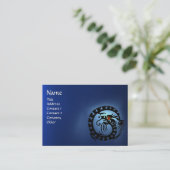 Carte De Visite SNAKE DRAGON SAPPHIRE blanc rouge bleu noir (Debout devant)