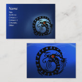 Carte De Visite SNAKE DRAGON SAPPHIRE blanc rouge bleu noir (Devant / Derrière)