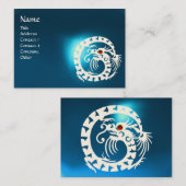 Carte De Visite SNAKE DRAGON SAPPHIRE bleu blanc rouge (Devant / Derrière)